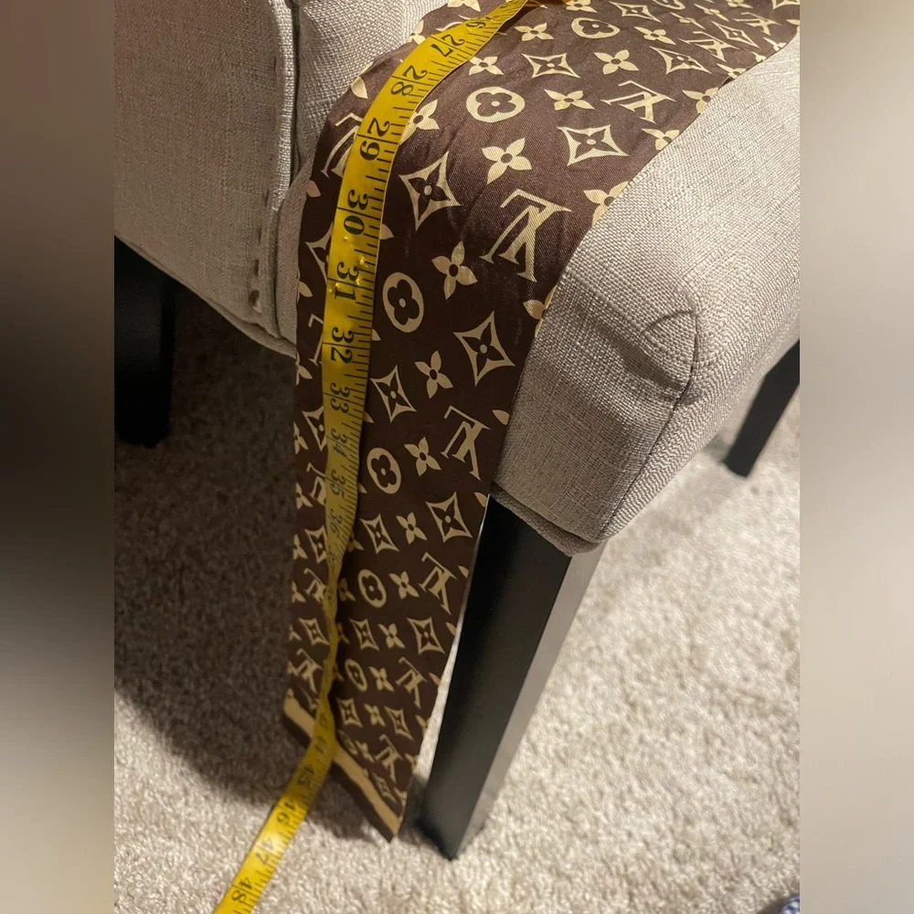 Authentic Louis Vuitton monogram silk bandeau scarf
